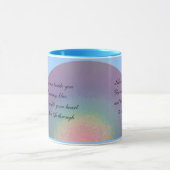 Zwei Regenbogenzitate - Tasse (Zentrum)