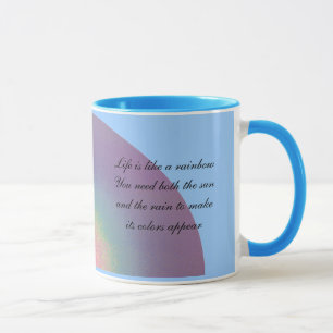 Zwei Regenbogenzitate - Tasse