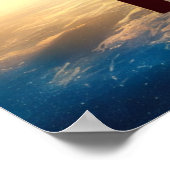 Zwei Reiche kreuzen im Weltraumposter Poster (Ecke)