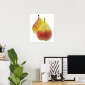 Zwei reife Birnen Poster (Heimbüro)