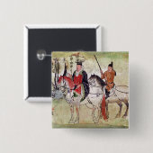 Zwei Reiter in einer Landschaft Button (Vorne & Hinten)