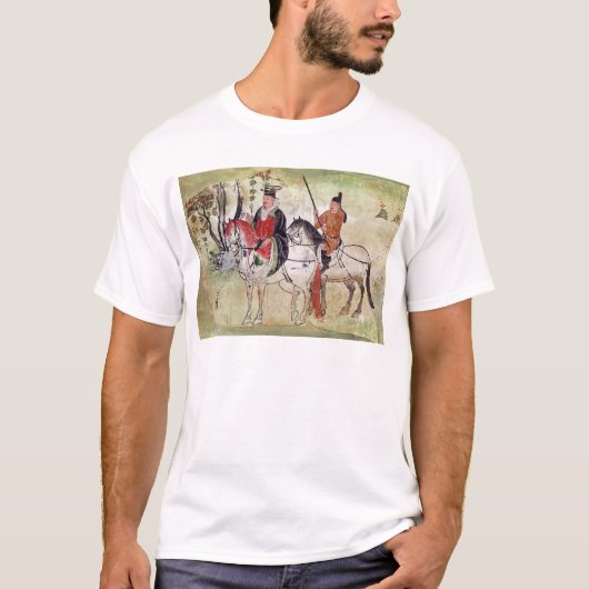 Zwei Reiter in einer Landschaft T-Shirt (Vorderseite)