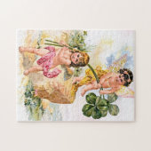 Zwei reizend Schmetterlings-Kinder Puzzle (Horizontal)