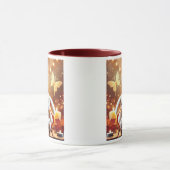 Zwei reizende Plüschkaninchen. Tasse (Zentrum)