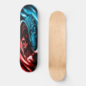 Zwei Rennen Skateboard (Vorderseite)