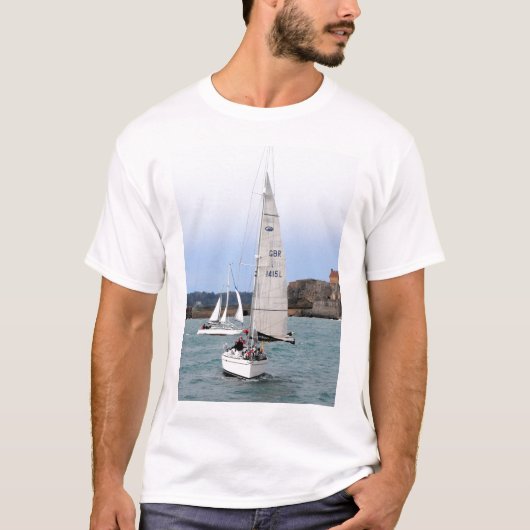 Zwei Rennjachten T-Shirt (Vorderseite)