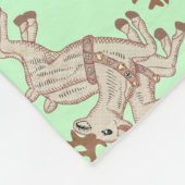 Zwei Rentiere Fleecedecke (Ecke)