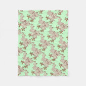 Zwei Rentiere Fleecedecke (Vorderseite)