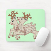 Zwei Rentiere Mousepad (Mit Mouse)