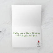 Zwei rettende deutsche Schäferhunde laufen im Schn Karte (Innenseite)