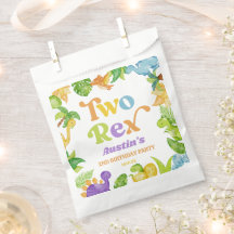 Zwei Rex Dinosaurier 2. Geburtstagsparty