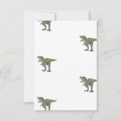 Zwei Rex Trex Dinosaurier Geburtstag Einladung 2 J (Rückseite)
