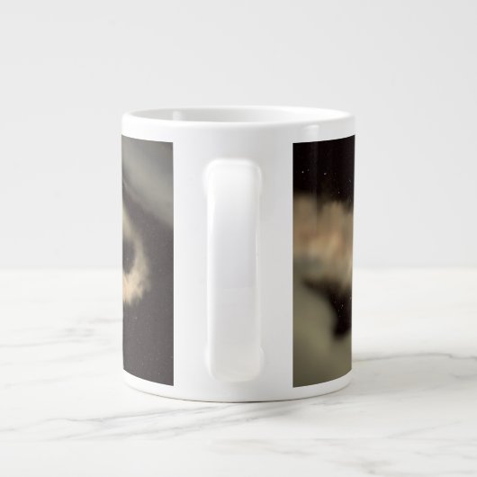 Zwei riesige Gasexoplanen, die einen jungen Star u Jumbo-Tasse (Rückseite)