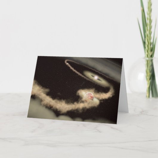 Zwei riesige Gasexoplanen, die einen jungen Star u Karte (Vorderseite)