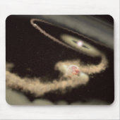 Zwei riesige Gasexoplanen, die einen jungen Star u Mousepad (Vorne)