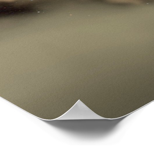 Zwei riesige Gasexoplanen, die einen jungen Star u Poster (Ecke)