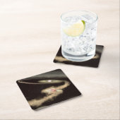 Zwei riesige Gasexoplanen, die einen jungen Star u Rechteckiger Pappuntersetzer (Vor Ort)