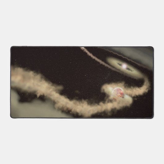 Zwei riesige Gasexoplanen, die einen jungen Star u Schreibtischunterlage (Vorderseite)