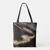 Zwei riesige Gasexoplanen, die einen jungen Star u Tasche (Rückseite)