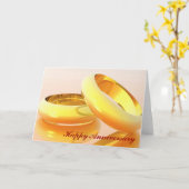 Zwei Ringe Karte (Gelbe Blume)