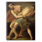 Zwei Ringkämpfer Notizblock (Vorderseite)