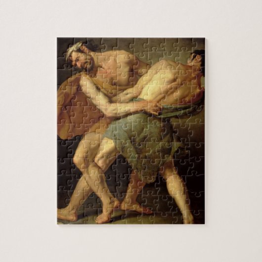 Zwei Ringkämpfer Puzzle (Vertikal)
