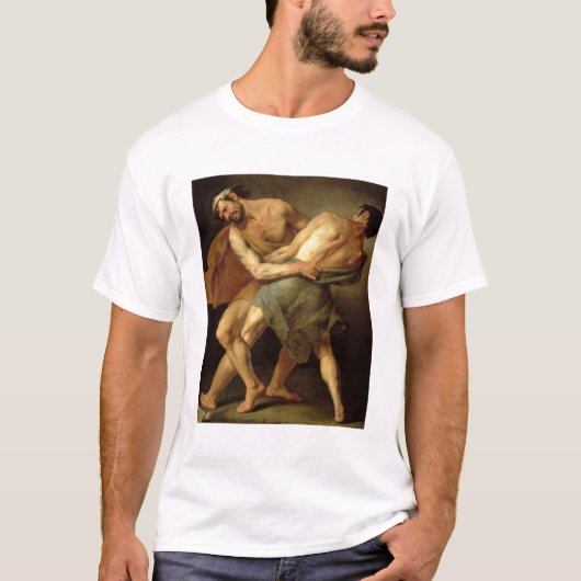 Zwei Ringkämpfer T-Shirt (Vorderseite)
