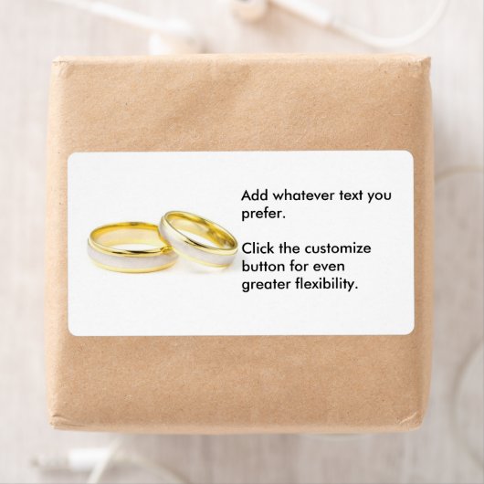 Zwei Rings Wedding Sticker (Insitu)