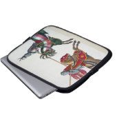 Zwei Ritter an einem Turnier, Platte von 'einer Laptopschutzhülle (Vorne Knopf)