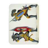 Zwei Ritter kämpfen, Teller von 'A History of the Magnet (Vertikal)