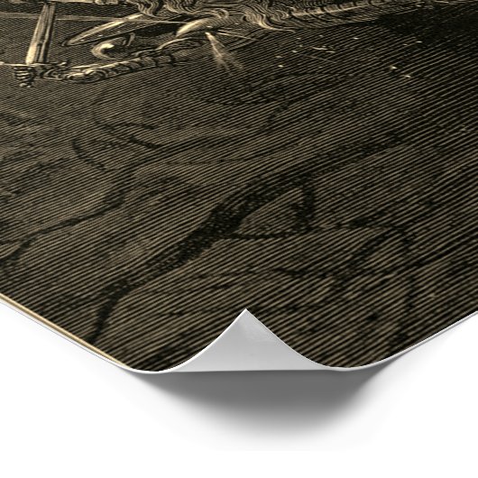 Zwei Ritter und ein Magd Poster (Ecke)