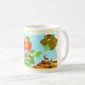Zwei Robinen auf heilig Kaffeetasse (VorderseiteRechts)