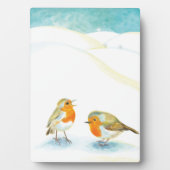 Zwei robuste Brüste im Winter Fotoplatte (Vorderseite)