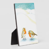 Zwei robuste Brüste im Winter Fotoplatte (Seite)