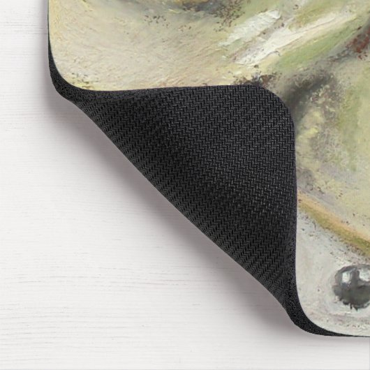 Zwei rohe Eier: Realismus-Öl-Pastellmalerei Mousepad (Ecke)