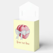 zwei romantische rote Liebe mit weißem Bogen Geschenkschachtel (Geöffnet)