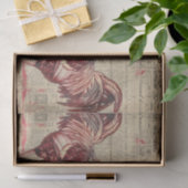 Zwei Rooster-Hühner-Bauernhof Seidenpapier (Geschenk)