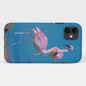 Zwei rosa Flamingos Case-Mate iPhone Hülle (Rückseite (Horizontal))