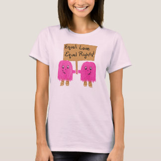zwei rosa Gleichheit T-Shirt