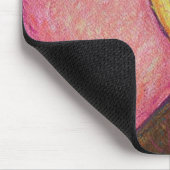 Zwei rosa Herzen Mousepad (Ecke)