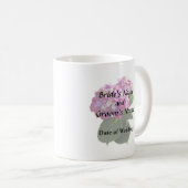Zwei rosa Hydrangea Kaffeetasse (VorderseiteRechts)