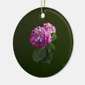 Zwei rosa Hydrangea Keramik Ornament (Links)