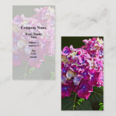 Zwei rosa Hydrangea Visitenkarte (Vorne/Hinten)