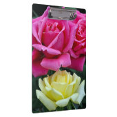 Zwei rosa Rosen Klemmbrett (Rechts)