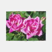 Zwei rosa Rosendecke Fleecedecke (Vorderseite (Horizontal))