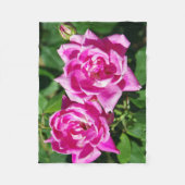 Zwei rosa Rosendecke Fleecedecke (Vorderseite)