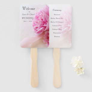 Zwei rosa Set von Fans Fächer