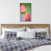 Zwei rosa Tulips Canvas drucken Leinwanddruck (Insitu (Schlafzimmer))