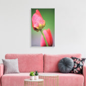 Zwei rosa Tulips Canvas drucken Leinwanddruck (Insitu (Wohnzimmer))