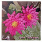 Zwei rosafarbene Lilien Fliese (Vorderseite)